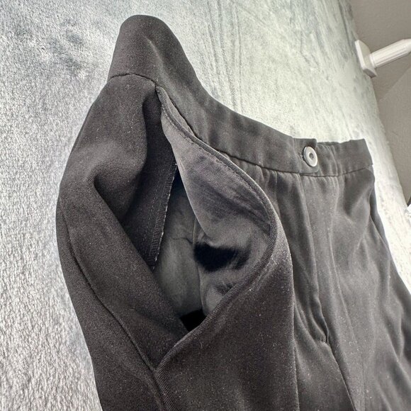 Coldwater Creek Bootcut Trouser Size 14 Black Flat Front, Side Pockets Tab Front - Picture 9 of 12